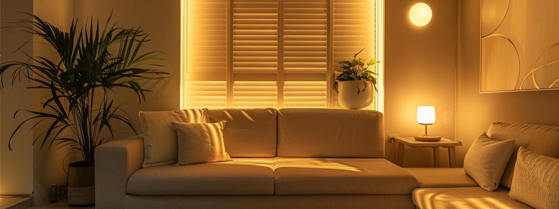 a modern therapy office featuring a comfortable couch and soothing decor, illuminated by soft, warm lighting, symbolizes a safe space for individuals seeking dbt and emdr therapy services.
